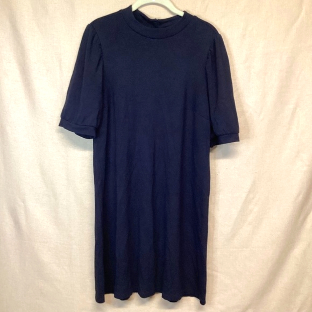 LOFT Soft Knit Puff Sleeve Dress